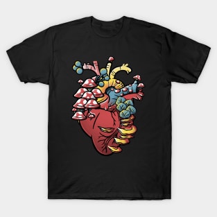 Mushroom Heart by Tobe Fonseca T-Shirt